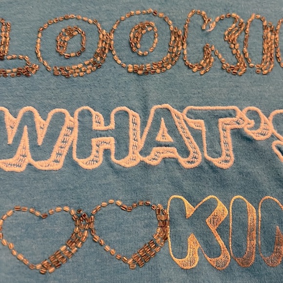 Victoria Secret PINK “Hey Good Looking, What's Cooking?“ Beaded Tshirt - Picture 3 of 6